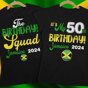 Birthday squad shirt, Jamaica Vacation Unisex T Shirt, birthday squad t shirts, Family Matching Shirt, jamaica vacation shirts