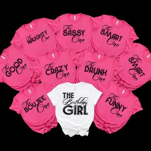 Matching Birthday Squad Shirts, Birthday Girl Shirt, Funny Birthday Crew Tees, Custom Birthday Party Shirts, Girls Trip Tees, Squad Outfits