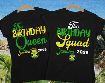 Birthday Queen shirt, Birthday squad shirt, Jamaica Vacation TShirt, birthday squad t shirts, Family Matching Shirt, jamaica vacation shirts