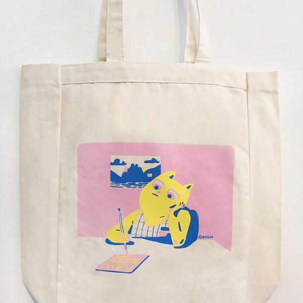 Gatto alesato Tote Bag