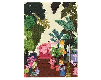 Gardening Postcard