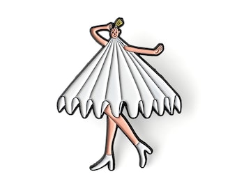 Collardress Girl Enamel Pin