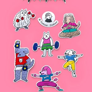 Let&#39;s Workout Sticker Set
