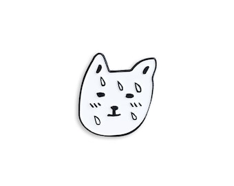 Sweating Dog Enamel Pin