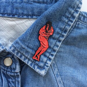 Female Bodybuilder Enamel Pin image 4