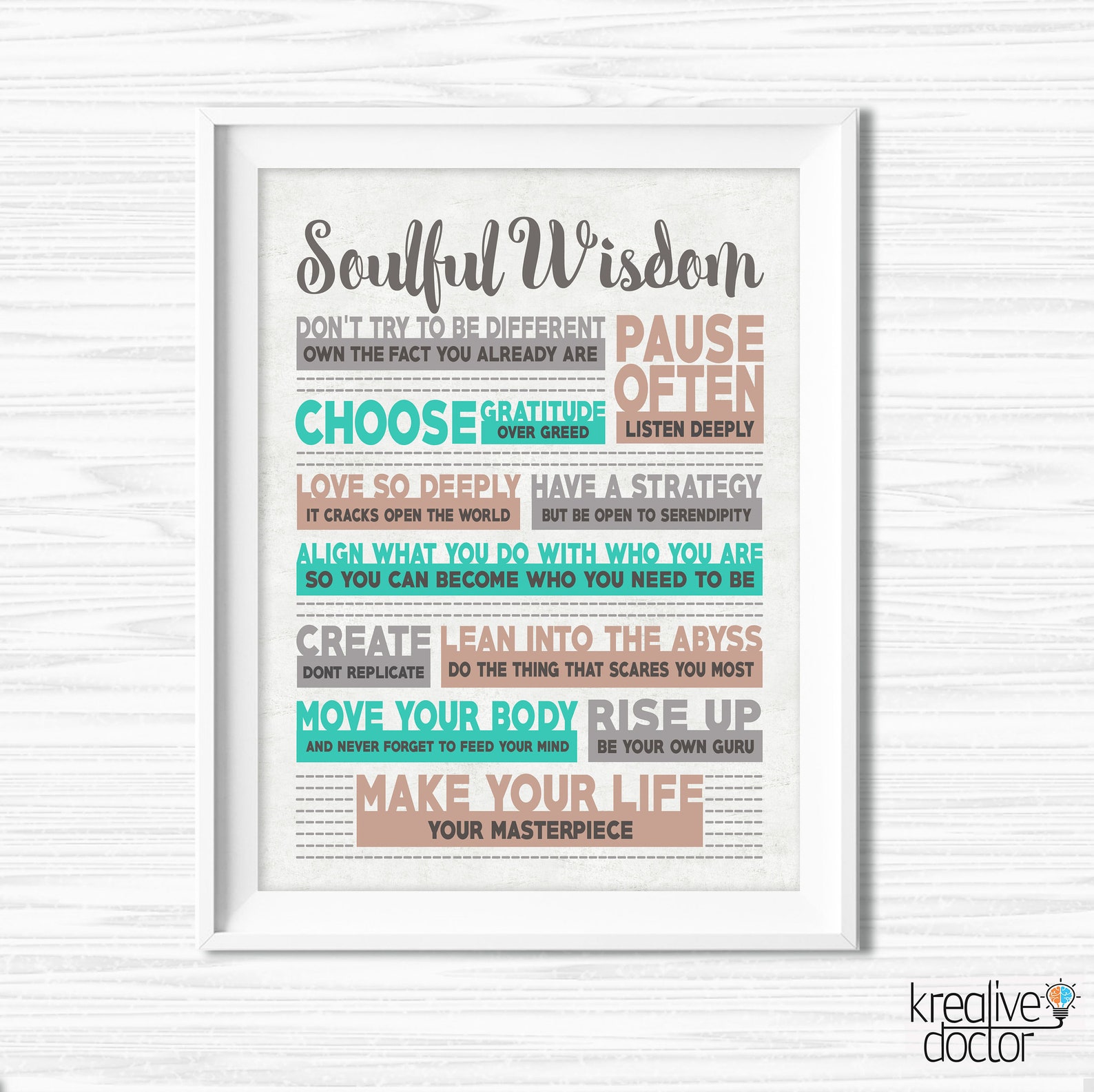 Words of Wisdom Wall Art Dorm Room Decor Dorm Posters Etsy