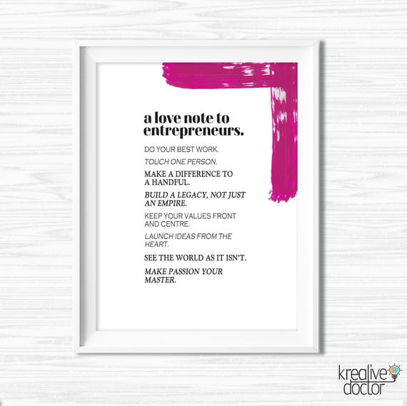 Office Wall Art Printable Success Quotes Entrepreneur Quotes Etsy