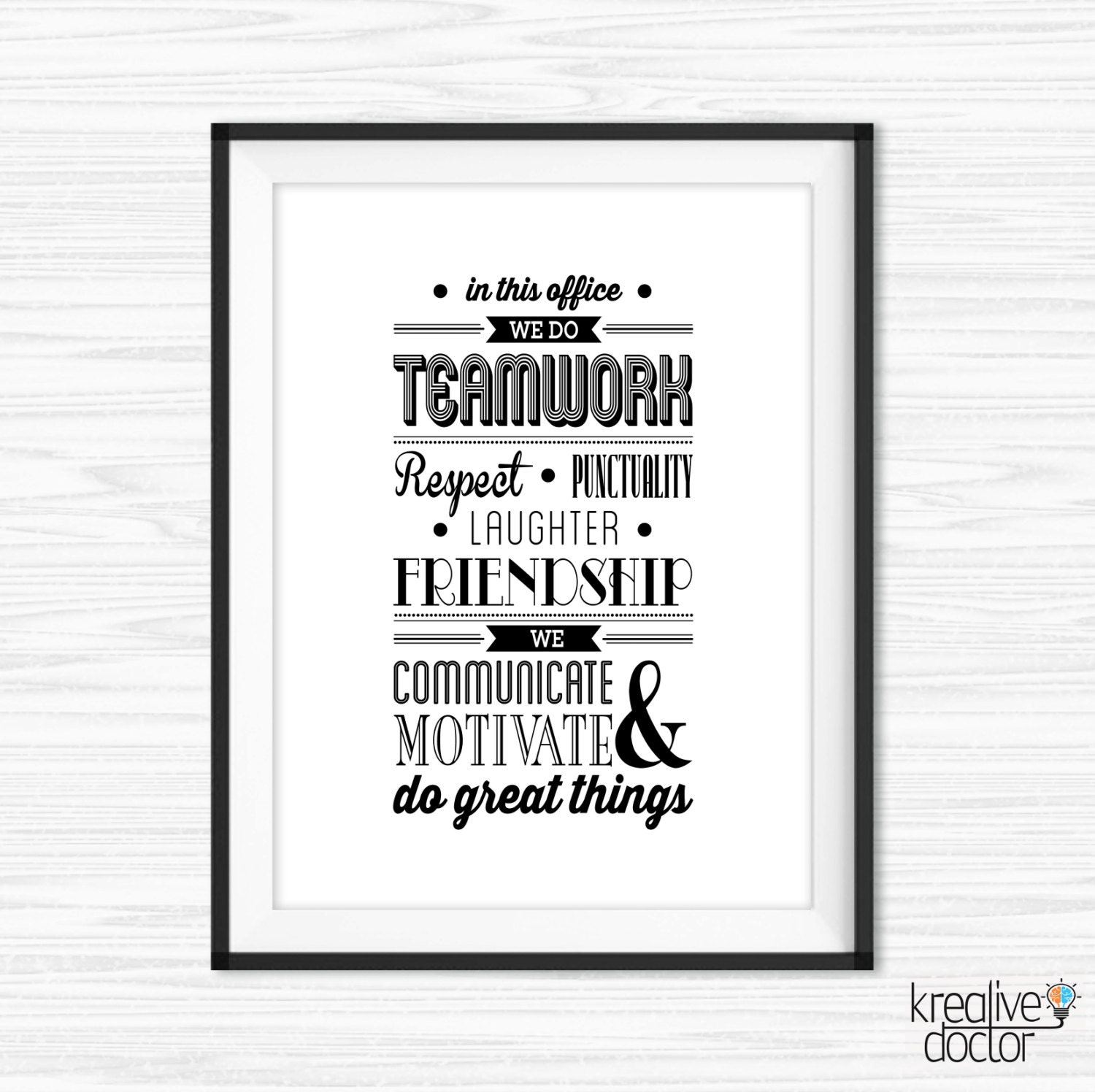 teamwork quotes for office in this office quote inspirational etsy