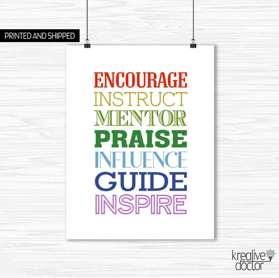 Leadership Wall Art Mentor Gifts Coach Gifts Leadership Etsy