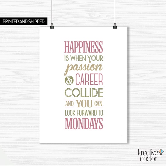 Passion Pour Le Travail Citations Citation Motivationnelle En Etsy Canada