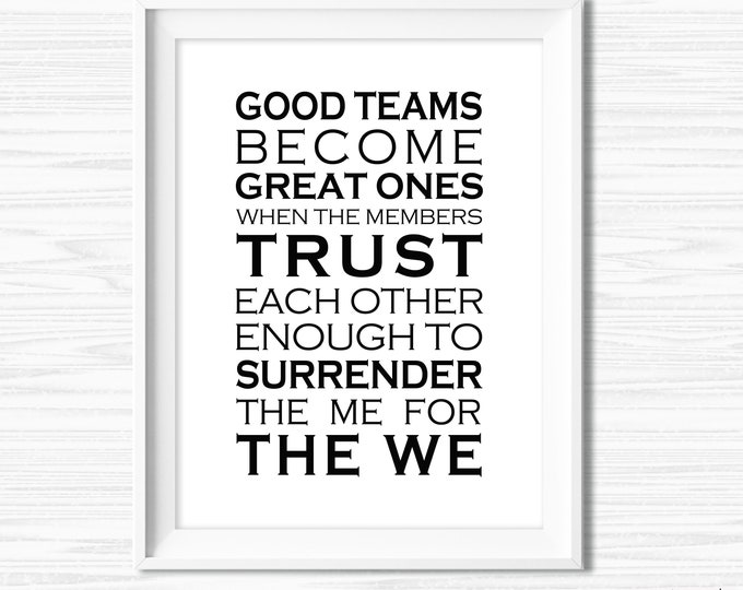 Motivational Teamwork Quotes Inspirational Team Quotes Teamwork Sayings Office Wall Art ...