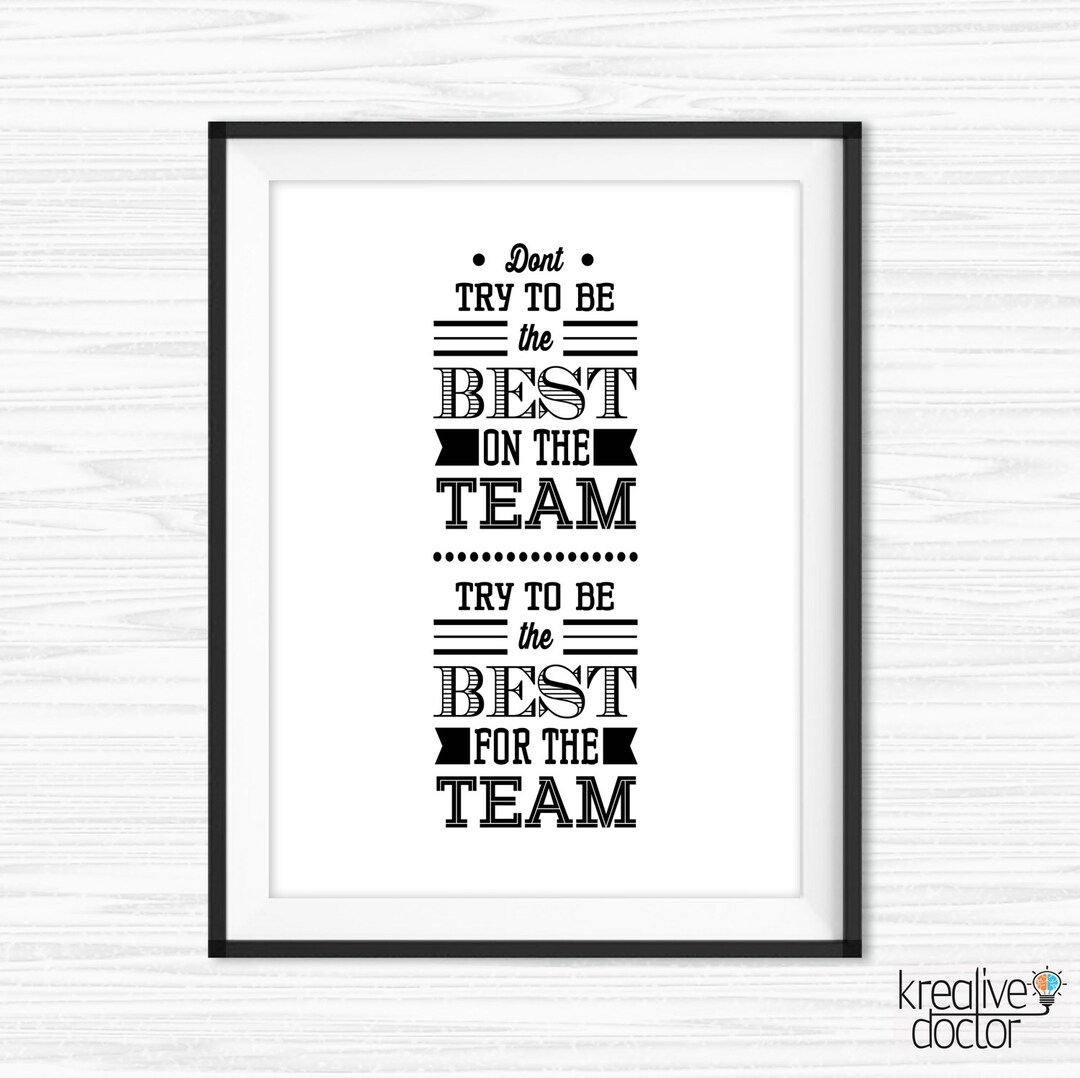 Teamwork Quotes for Office Quote Cubicle Decor Inspirational - Etsy