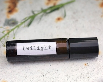 Twilight Essential Oil Roll-on Perfume | Patchouli, Vanilla, Sandalwood Unisex Natural Scent Blend Roller Bottle