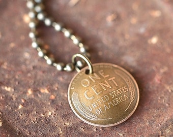 Wheat Penny Necklace - Etsy