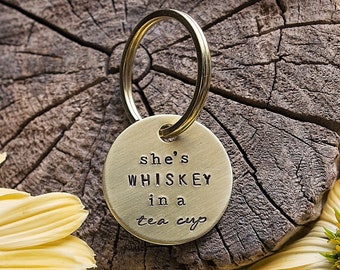 She's Whiskey in a Tea Cup Key Chain | Strong Southern Girl Gift