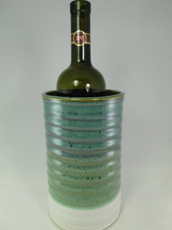 MULTI USES Handmade Stoneware Wine Chiller Flower Vase Etsy
