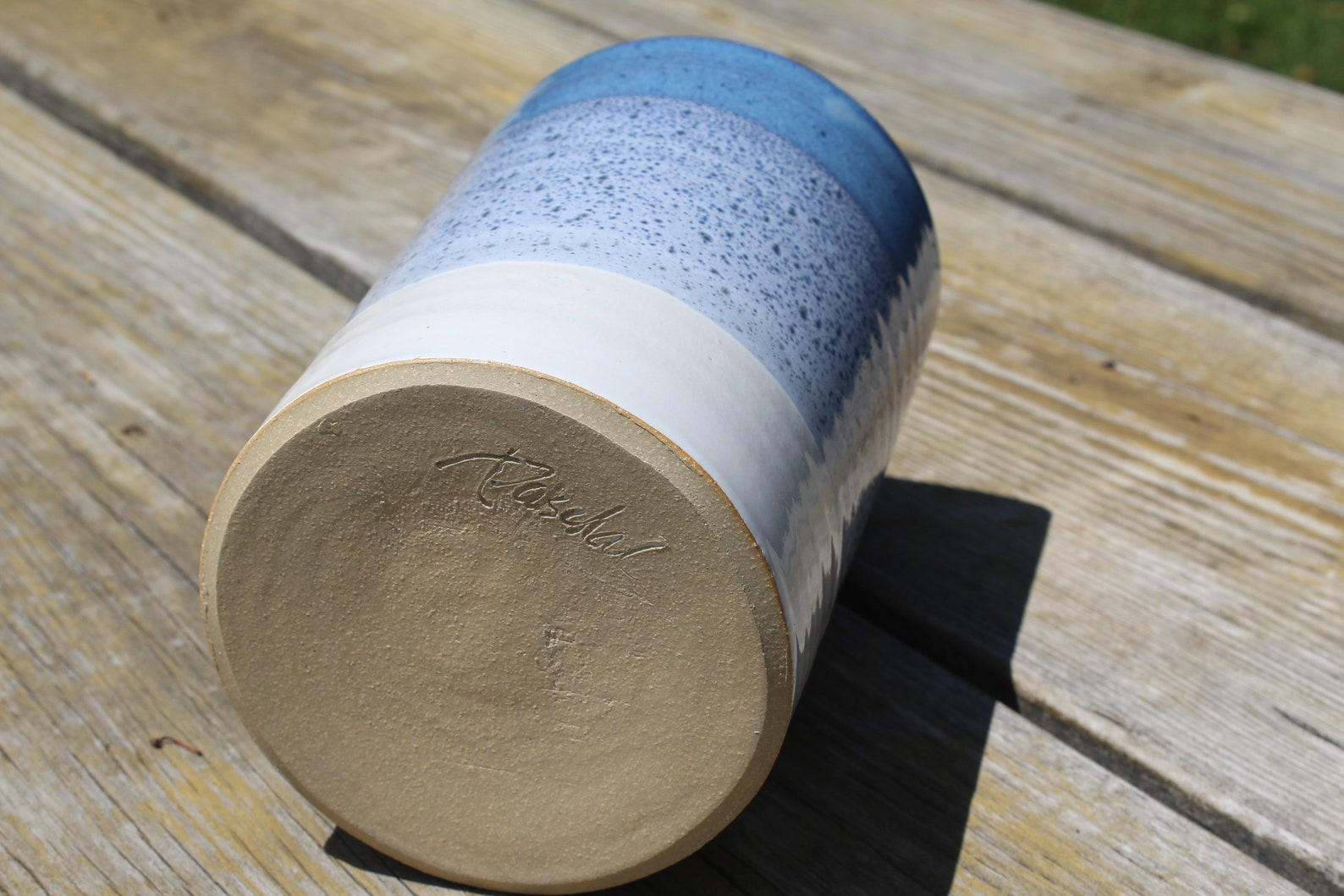 MULTI USES Handmade Stoneware Wine Chiller Flower Vase Etsy