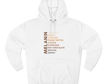 Sudadera con capucha de polar de tres paneles