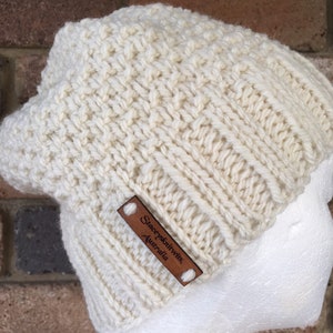 Easy Knit Beanie Muster, Damen Mütze Strickanleitung, einfaches Beanie Muster, Mützen stricken lernen,
