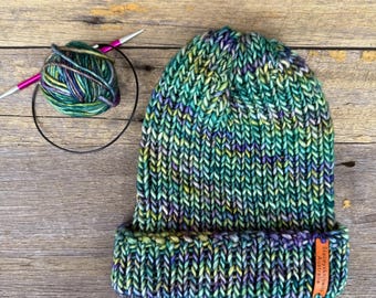 Knitted Ribbed Beanie Pattern, Easy Knit Hat, mens beanie knitting pattern, ladies beanie knitting, learn to knit beanies pdf ENGLISH ONLY