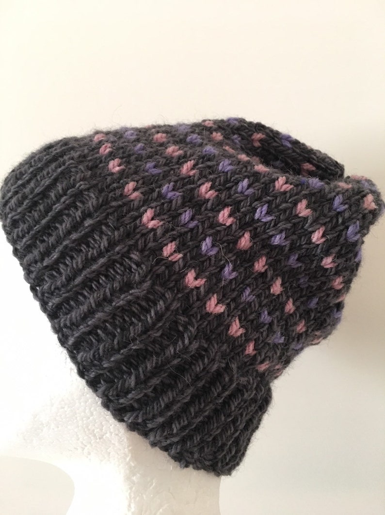 ladies grey beanie hat