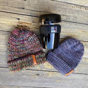 DOWNLOAD DIGITAL Padrão de gorro de pescador, padrão de tricô de gorro de caveira, gorro Docker, padrão de gorro curto, padrão de gorro minúsculo