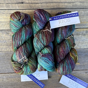 Malabrigo Rios Liquidambar 618, Lã Merino Penteada peso 10 fios, Fio Malabrigo, Lã Peruana, Lã Rios