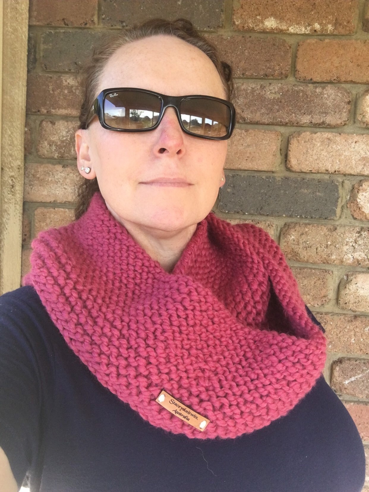 Pattern Knitted Infinity Scarf Scarf Pattern Knit Cowl Etsy Canada