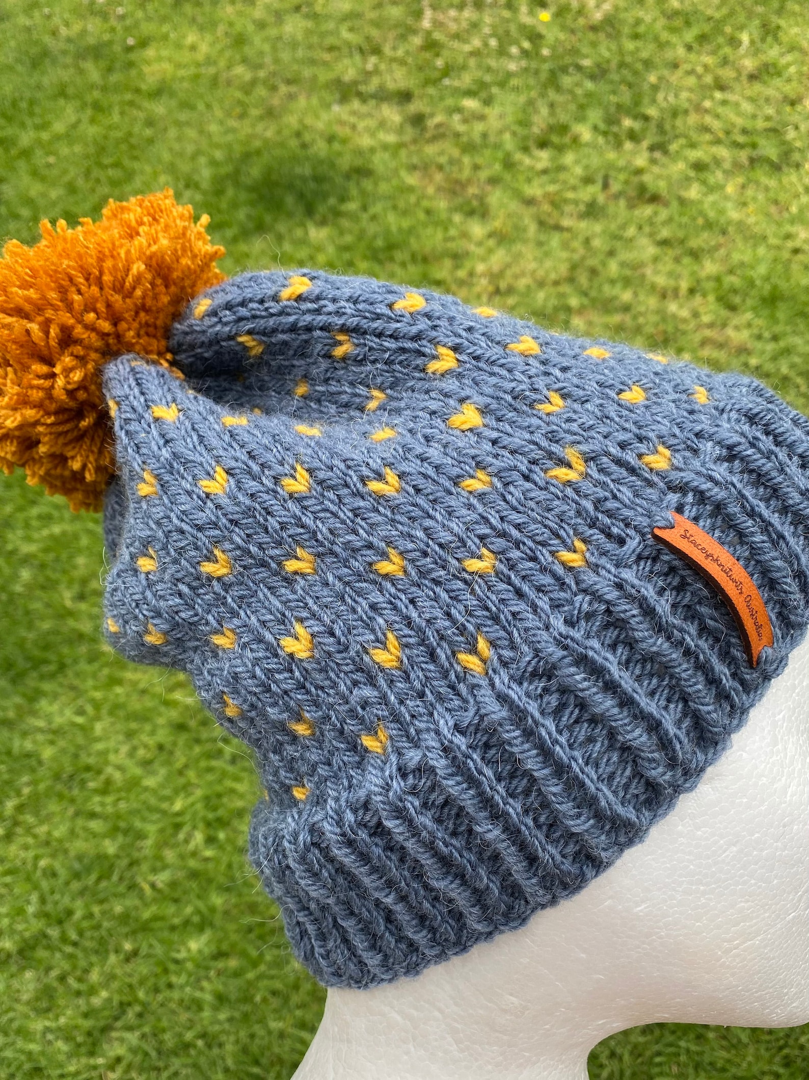 Knitted Fair Isle Beanie Pattern fair isle knit hat pattern Etsy