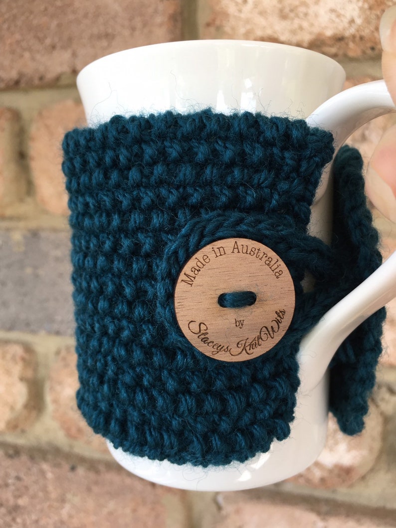 Knitted coffee cozy pattern cup cosy pattern tea cozy Etsy
