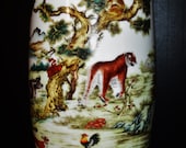 Chinese 1930s large Fencai enamel porcelain vase hand painted vivid 12 Zodiac animals.民国珐琅彩十二生肖梅瓶