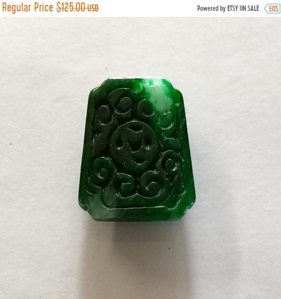 30 Off Antique Late Qing Dynasty Chinese Natural Dragon Green Etsy