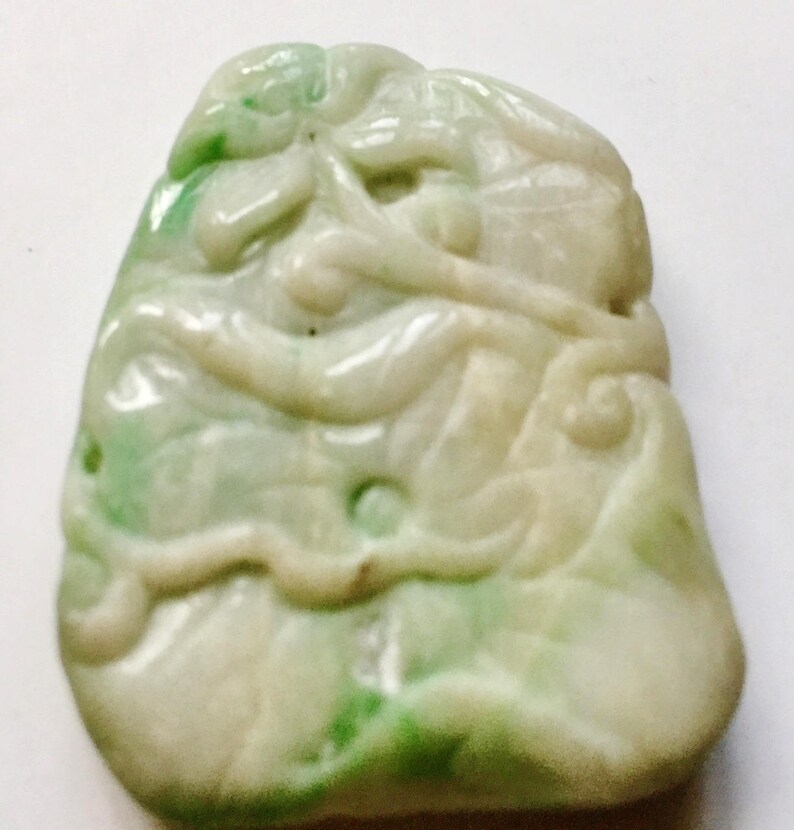 30 off Antique Chinese Qing Dynasty White Green Jadeite Jade Etsy