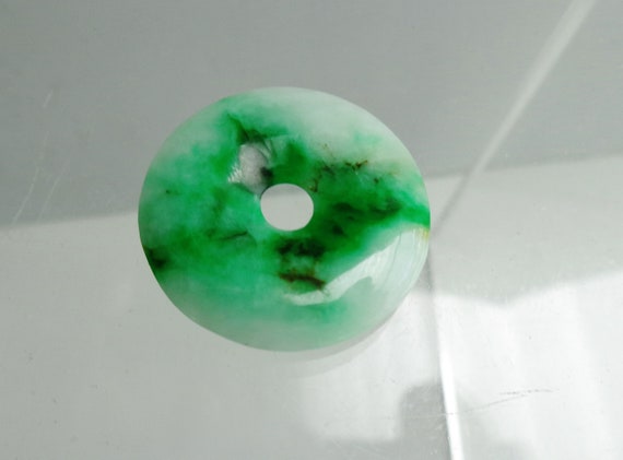 1800s Qing Dynasty Chinese imperial green jadeite… - image 4