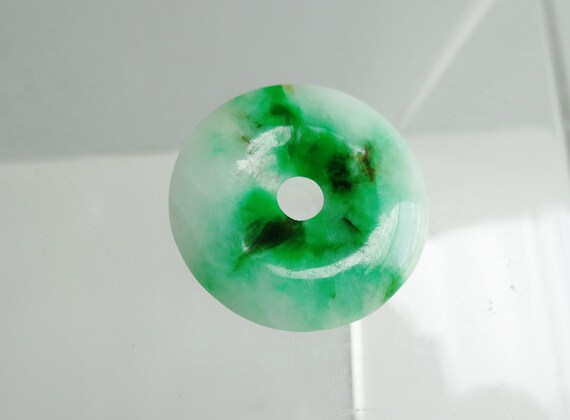 1800s Qing Dynasty Chinese imperial green jadeite… - image 5