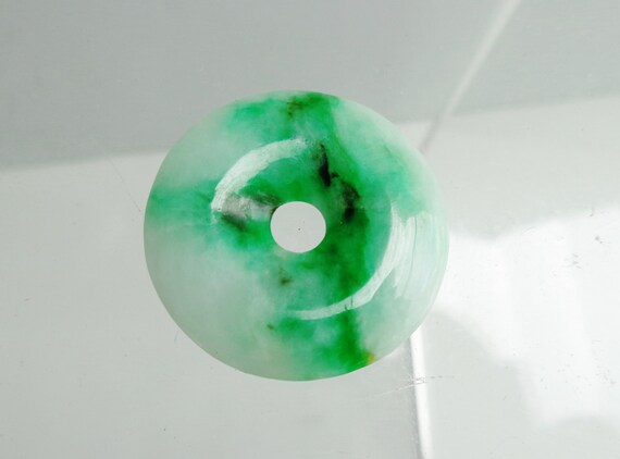 1800s Qing Dynasty Chinese imperial green jadeite… - image 6