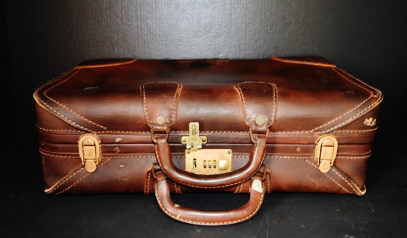 Vintage Presto Leather briefcase brown leather of… - image 3