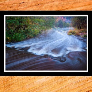 Fine Art Print - Sedona Oak Creek - dramatic Arizona desert color  photograph gift ideas present home office wall decor