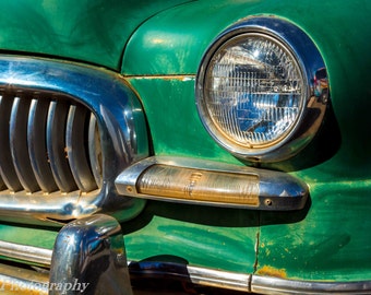 Fine Art Print - Rambler Nash Airflyte vintage sedan - classic car color photograph - gift, present, home office wall decor furnishings