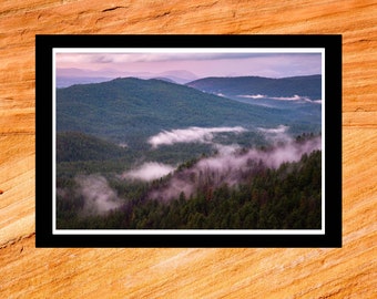 Fine Art Print - Mogollon Rim Fog - dramatic Arizona desert color photograph gift ideas present home office wall decor