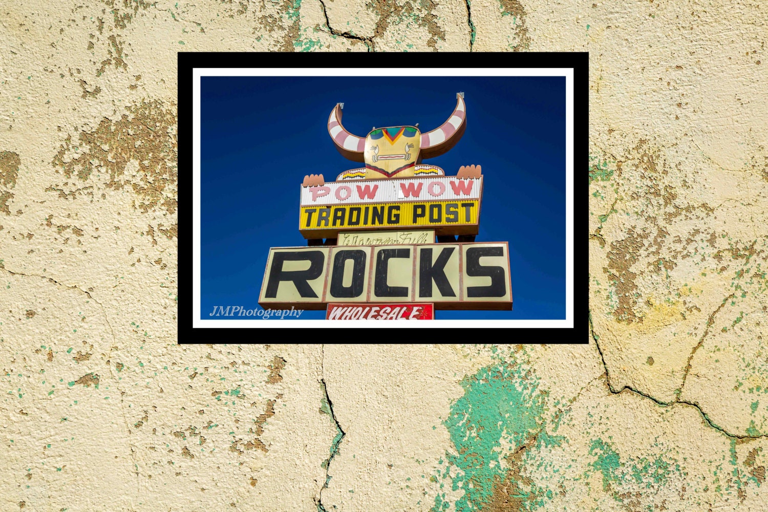 Fine Art Print - Pow Wow Trading Post Vintage Neon Sign - Roadside Scenic  Color Photo -gift, Present, Home Office Wall Decor Furnishings - Etsy