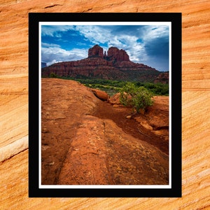 Fine Art Print - Cathedral Rock Sedona - amazing Arizona scenic portrait color photograph, gift ideas, present, home office wall decor