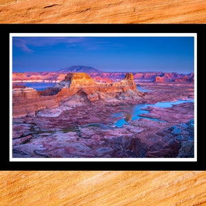 Fine Art Print - Gunsight Butte #2 - dramatic Arizona desert color  photograph gift ideas present home office wall decor