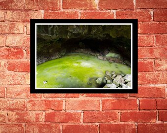 Fine Art Print - Bandero Ice Cave - El Malpais National Moument -  scenic colorful photograph gift ideas present home  wall decor furnishing