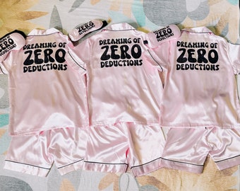 Kids Dreaming of Zero Deductions Cheer Pajamas