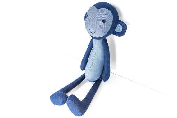 blue stuffed monkey