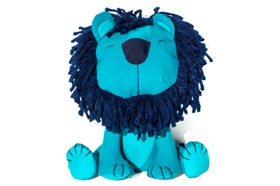 blue lion stuffed animal