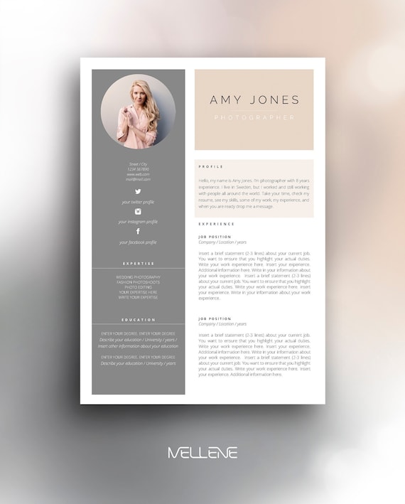 resume template 3 page