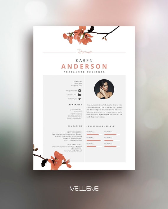 Resume Template 3 Page, CV Template