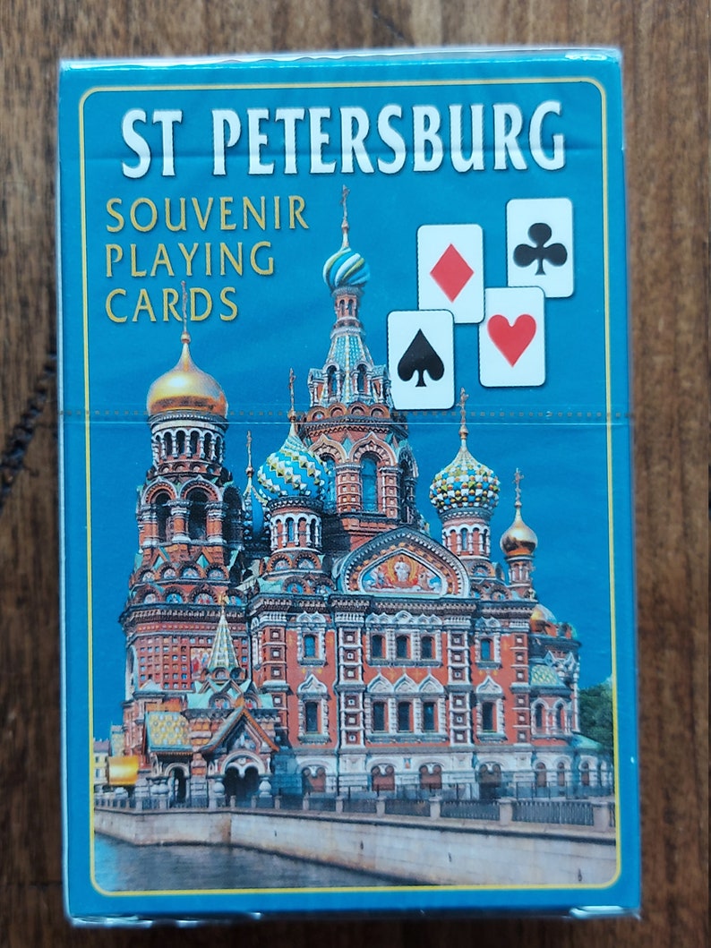 Russian 54 playing cards St Petersburg new